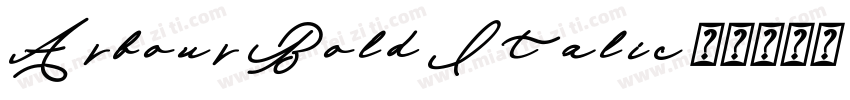 Arbour Bold Italic字体转换